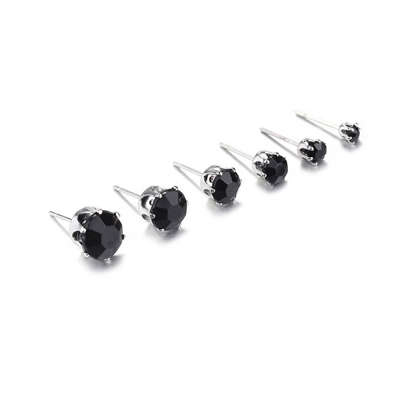 6/12 perechi/pachet de cercei de nuntă strălucitori pentru femei bărbați bijuterii de cristal urechi accesorii cercei transport gratuit