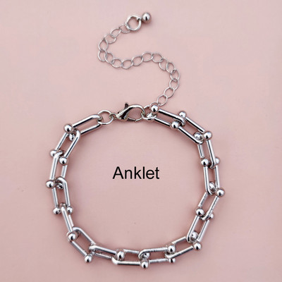 Wgoud Novi dizajn Personality Lanci Komplet nakita Unikatni Punk Statement Lanci Ogrlica Narukvica Naušnice za žene