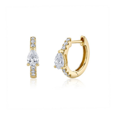 CRMYA Fashion Cubic Zirconia Cz Cercei cu cerc placat cu aur argint pentru femei logodna nunta bijuterii la modă