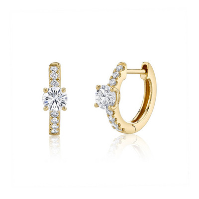 CRMYA Fashion Cubic Zirconia Cz Cercei cu cerc placat cu aur argint pentru femei logodna nunta bijuterii la modă