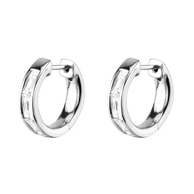 CRMYA Fashion Cubic Zirconia Cz Cercei cu cerc placat cu aur argint pentru femei logodna nunta bijuterii la modă