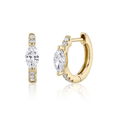 CRMYA Fashion Cubic Zirconia Cz Cercei cu cerc placat cu aur argint pentru femei logodna nunta bijuterii la modă