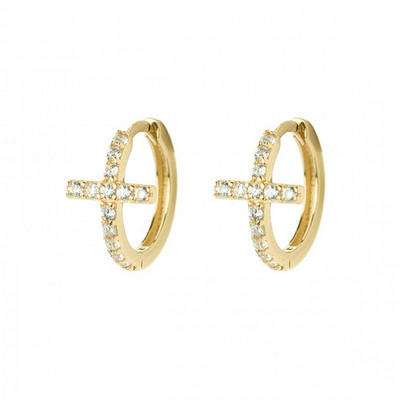 CRMYA Fashion Cubic Zirconia Cz Cercei cu cerc placat cu aur argint pentru femei logodna nunta bijuterii la modă