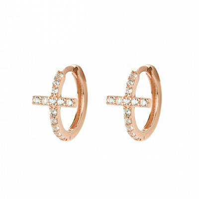 CRMYA Fashion Cubic Zirconia Cz Cercei cu cerc placat cu aur argint pentru femei logodna nunta bijuterii la modă