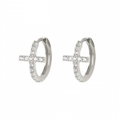 CRMYA Fashion Cubic Zirconia Cz Cercei cu cerc placat cu aur argint pentru femei logodna nunta bijuterii la modă