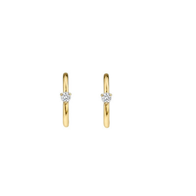 CRMYA Fashion Cubic Zirconia Cz Cercei cu cerc placat cu aur argint pentru femei logodna nunta bijuterii la modă