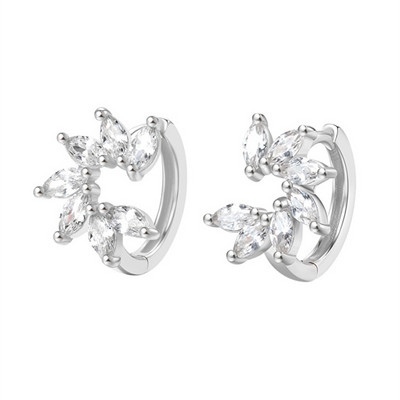 CRMYA Fashion Cubic Zirconia Cz Cercei cu cerc placat cu aur argint pentru femei logodna nunta bijuterii la modă