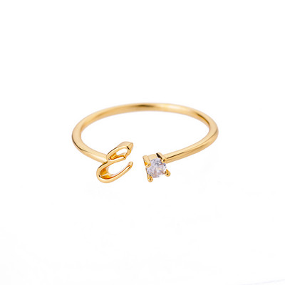 Inele minuscule cu litere inițiale pentru femei, din oțel inoxidabil, cu litere, inel ajustabil AZ, bijuterii estetice Boho, bijoux femme