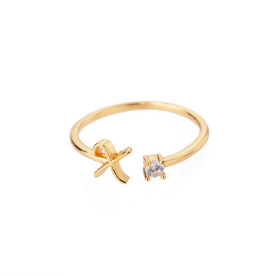 Inele minuscule cu litere inițiale pentru femei, din oțel inoxidabil, cu litere, inel ajustabil AZ, bijuterii estetice Boho, bijoux femme