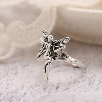 UMKA Hiphop Vintage Gyűrűk Női Férfi Esztétikus Retro Punk Ezüst Szín Szív Virág Pillangó Lánc Ujj Gyűrű Ékszer 2022