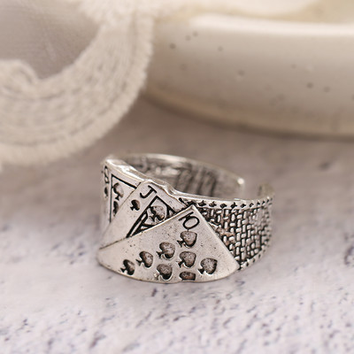 UMKA Hiphop Vintage Gyűrűk Női Férfi Esztétikus Retro Punk Ezüst Szín Szív Virág Pillangó Lánc Ujj Gyűrű Ékszer 2022