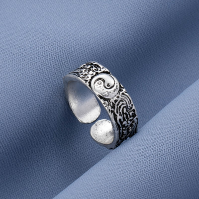 UMKA Hiphop Vintage Gyűrűk Női Férfi Esztétikus Retro Punk Ezüst Szín Szív Virág Pillangó Lánc Ujj Gyűrű Ékszer 2022