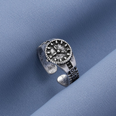 UMKA Hiphop Vintage Gyűrűk Női Férfi Esztétikus Retro Punk Ezüst Szín Szív Virág Pillangó Lánc Ujj Gyűrű Ékszer 2022