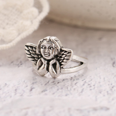 UMKA Hiphop Vintage Gyűrűk Női Férfi Esztétikus Retro Punk Ezüst Szín Szív Virág Pillangó Lánc Ujj Gyűrű Ékszer 2022