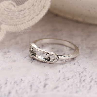 UMKA Hiphop Vintage Gyűrűk Női Férfi Esztétikus Retro Punk Ezüst Szín Szív Virág Pillangó Lánc Ujj Gyűrű Ékszer 2022