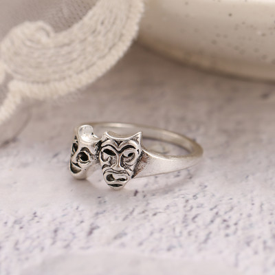 UMKA Hiphop Vintage Gyűrűk Női Férfi Esztétikus Retro Punk Ezüst Szín Szív Virág Pillangó Lánc Ujj Gyűrű Ékszer 2022