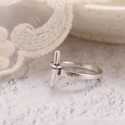 UMKA Hiphop Vintage Gyűrűk Női Férfi Esztétikus Retro Punk Ezüst Szín Szív Virág Pillangó Lánc Ujj Gyűrű Ékszer 2022