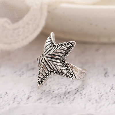 UMKA Hiphop Vintage Gyűrűk Női Férfi Esztétikus Retro Punk Ezüst Szín Szív Virág Pillangó Lánc Ujj Gyűrű Ékszer 2022