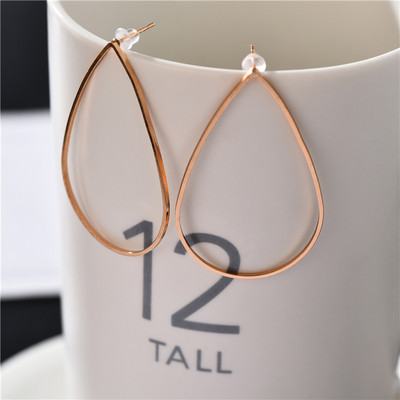 Divatos koreai fém, elegáns karika fülbevaló, női 2020, új, szüret arany színű geometriai kijelentés fülbevaló ékszer Brincos ajándék