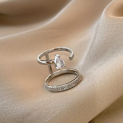 Kókusz divatos, gótikus fém vonalú vékony körömgyűrűk lányoknak női punk strasszos ujjbeggyel védőborító Fidget gyűrű ékszerek