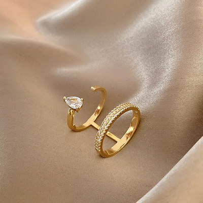 Kókusz divatos, gótikus fém vonalú vékony körömgyűrűk lányoknak női punk strasszos ujjbeggyel védőborító Fidget gyűrű ékszerek