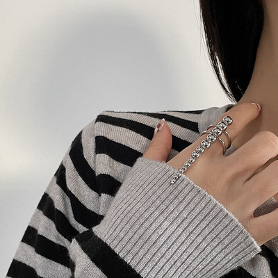 Kókusz divatos, gótikus fém vonalú vékony körömgyűrűk lányoknak női punk strasszos ujjbeggyel védőborító Fidget gyűrű ékszerek