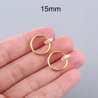 1 ζεύγος Ear Cuff Fake Hoop Σκουλαρίκια Ανδρικό χωρίς τρύπημα Κλιπ αυτιού σε σκουλαρίκια για γυναίκες 2022 χωρίς τρύπημα σκουλαρίκι χωρίς τρύπα