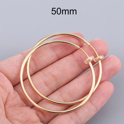 1 ζεύγος Ear Cuff Fake Hoop Σκουλαρίκια Ανδρικό χωρίς τρύπημα Κλιπ αυτιού σε σκουλαρίκια για γυναίκες 2022 χωρίς τρύπημα σκουλαρίκι χωρίς τρύπα