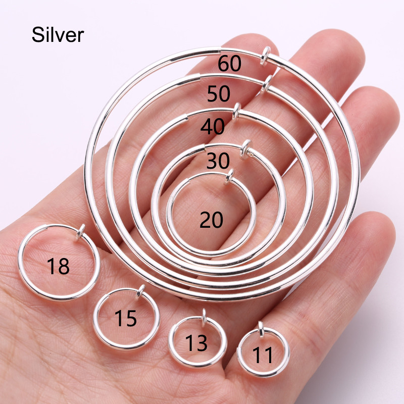 1 ζεύγος Ear Cuff Fake Hoop Σκουλαρίκια Ανδρικό χωρίς τρύπημα Κλιπ αυτιού σε σκουλαρίκια για γυναίκες 2022 χωρίς τρύπημα σκουλαρίκι χωρίς τρύπα