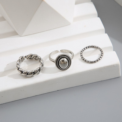 Modni set metalnih punk prstenova s leptirima za žene Tinejdžerski nakit Pokloni Dodaci Kopča Ženski prsten kažiprsta