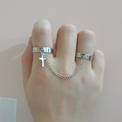 Modni set metalnih punk prstenova s leptirima za žene Tinejdžerski nakit Pokloni Dodaci Kopča Ženski prsten kažiprsta