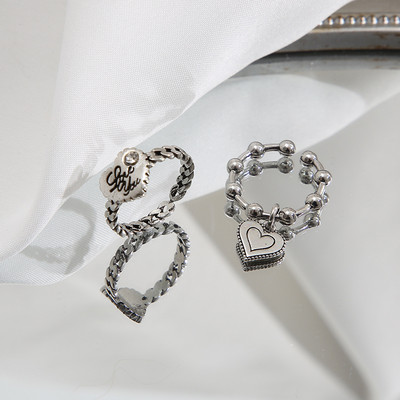 Modni set metalnih punk prstenova s leptirima za žene Tinejdžerski nakit Pokloni Dodaci Kopča Ženski prsten kažiprsta