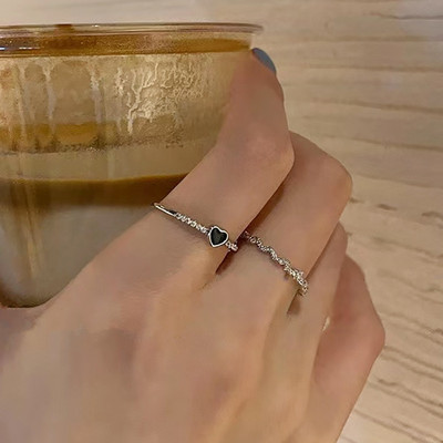 Modni set metalnih punk prstenova s leptirima za žene Tinejdžerski nakit Pokloni Dodaci Kopča Ženski prsten kažiprsta