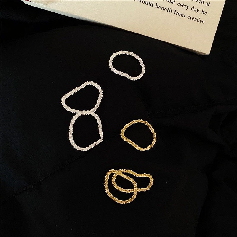 Új trend, gyönyörű ezüst színű csillogó gyűrű, egyszerű stílus, sokoldalú dekoratív, kompakt mutatóujj gyűrű női divatékszer