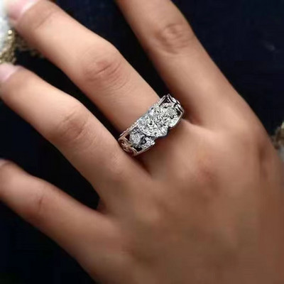 Луксозни пръстени за жени Естествен скъпоценен камък Квадратен пръстен с аметист Винтидж Годежен подарък Бижута Y2K Аксесоари Anel Feminino