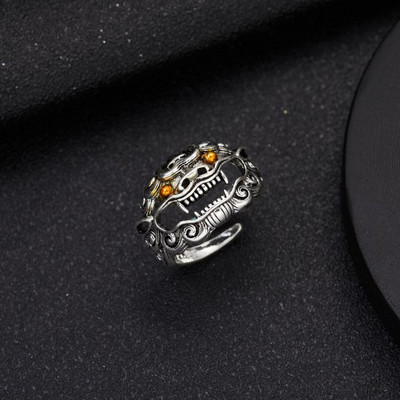 Vintage Lucky Koi Fish Cyprinoid nyitott gyűrű női divat ezüst színű réz fém női gyűrűk parti ékszer ajándékok