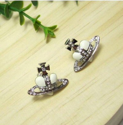 2022 m. madingi Goth Egirl Style Red Crystal Heart Saturn Auskarai Mieli CZ cirkonio skilties auskarai Fairy Grunge Y2k Juvelyrinė dovana