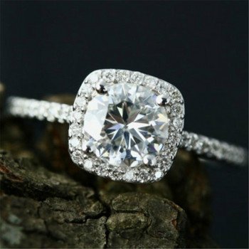 Ρομαντικός Όρκος Ειλικρινής Δέσμευση Δαχτυλίδια αρραβώνων Εκλεκτά λευκά δαχτυλίδια μόδας Γυναικεία μοντέρνα κοσμήματα Καλύτερα δώρα