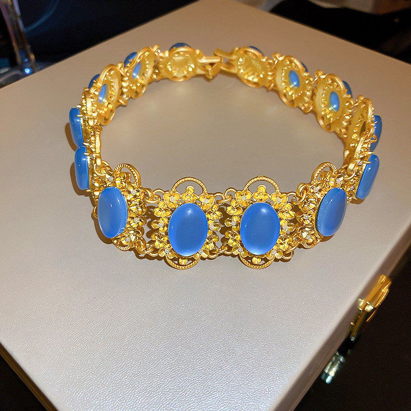 Középkori vintage strasszos geometrikus csípős vízcsepp fülbevaló francia kiváló minőségű Chokers nyaklánc és fülbevaló ékszer szett