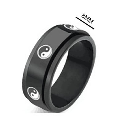 Inel de anxietate Figet Spinner Inele pentru femei și bărbați din oțel inoxidabil care se rotește liber Accesorii anti-stres Bijuterii Cadouri