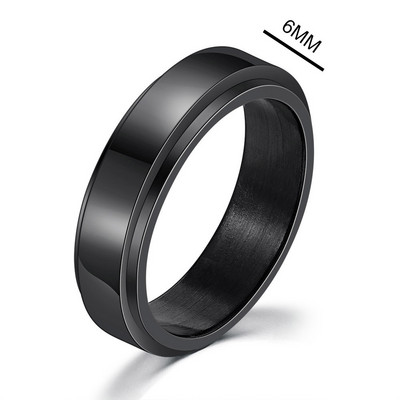 Inel de anxietate Figet Spinner Inele pentru femei și bărbați din oțel inoxidabil care se rotește liber Accesorii anti-stres Bijuterii Cadouri