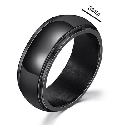 Inel de anxietate Figet Spinner Inele pentru femei și bărbați din oțel inoxidabil care se rotește liber Accesorii anti-stres Bijuterii Cadouri
