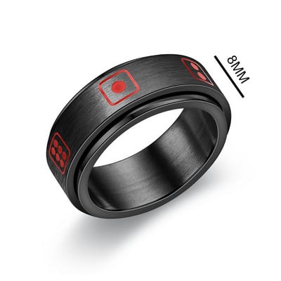 Inel de anxietate Figet Spinner Inele pentru femei și bărbați din oțel inoxidabil care se rotește liber Accesorii anti-stres Bijuterii Cadouri