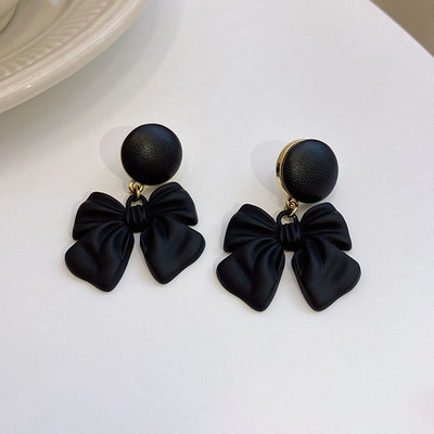 Cercei negri, retro, pentru dama, punk, geometrici, în formă de inimă, rotunde, ovale, temperament exagerat, accesorii gotice, cercei