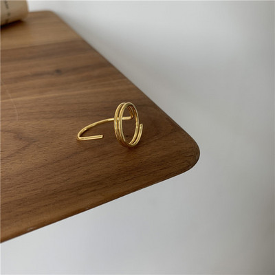 Тънки пръстени за нокти с готическа метална линия за жени Ежедневно защитно покритие за върха на пръстите Модни бижута