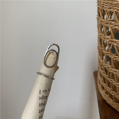 Тънки пръстени за нокти с готическа метална линия за жени Ежедневно защитно покритие за върха на пръстите Модни бижута