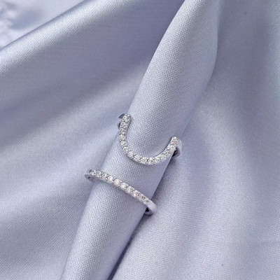 Тънки пръстени за нокти с готическа метална линия за жени Ежедневно защитно покритие за върха на пръстите Модни бижута