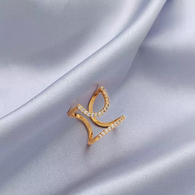 Тънки пръстени за нокти с готическа метална линия за жени Ежедневно защитно покритие за върха на пръстите Модни бижута