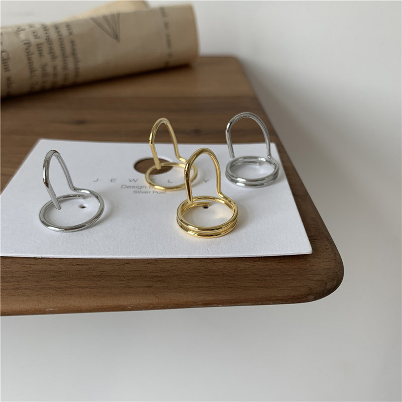 Тънки пръстени за нокти с готическа метална линия за жени Ежедневно защитно покритие за върха на пръстите Модни бижута