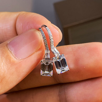 Kristály cirkon hópehely fülbevaló női fényes strassz varázslatos fülbevaló lányoknak karácsonyi újév születésnapi ékszer ajándékok